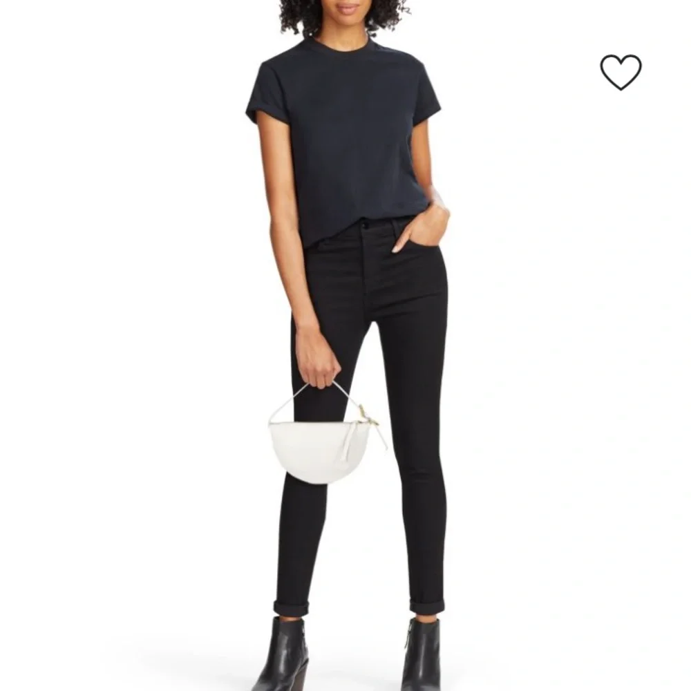 rag & bone White Half-Moon Hobo with Gold Hardware